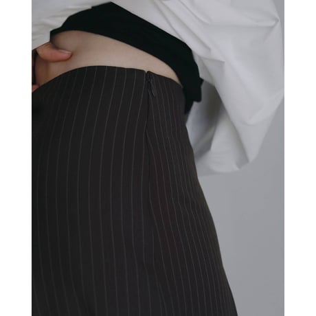 【anuke】Stripe Pleats Skirt　※納期9月上旬～10月上旬
