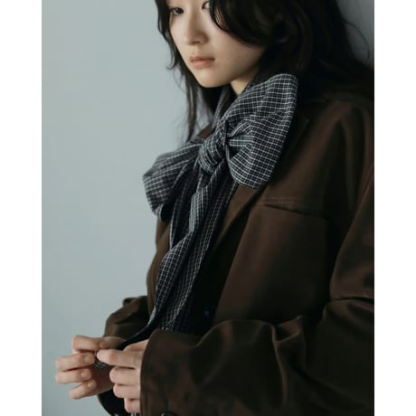 【anuke】Volume Ribbon Shirts※11月上～12月上