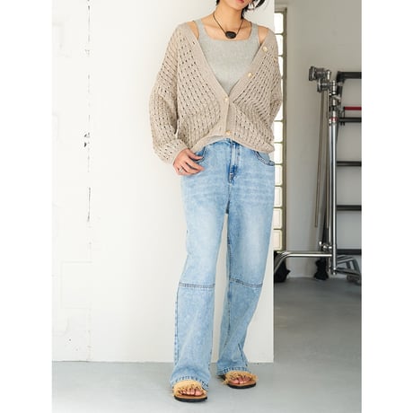 【YENN】OPENWORK KNIT CD