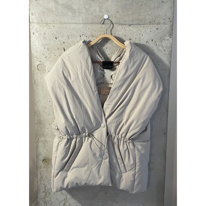 新品今季atelier brugge Shawlcollar down vest ATELIER BRUGGE】Shawl collar down best | select