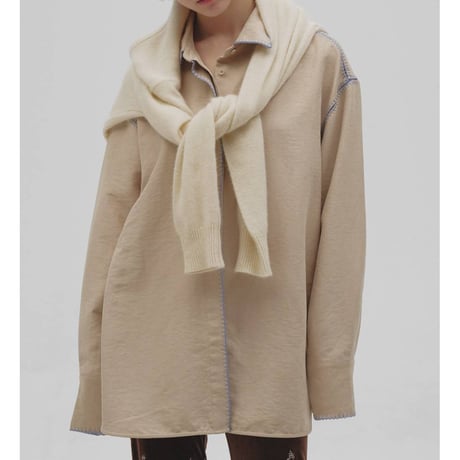 【TODAYFUL】Softsuede Embroidery Shirts　※納期10月中旬～11月中旬