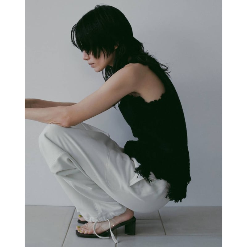anuke】Fringe Knit Tanktop | selectshop kusukusu