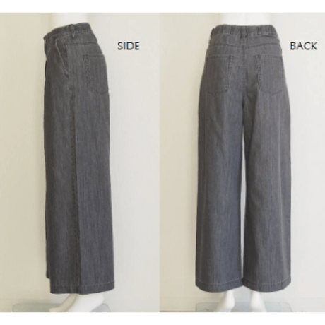 【Boutique Ordinary】Two-Tuck Wide Baggy Denim Pants