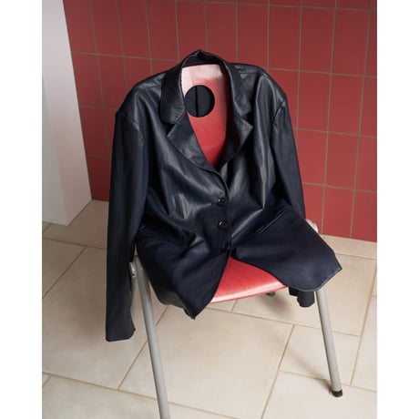 【anuke】Ecoleather Tailored Jacket