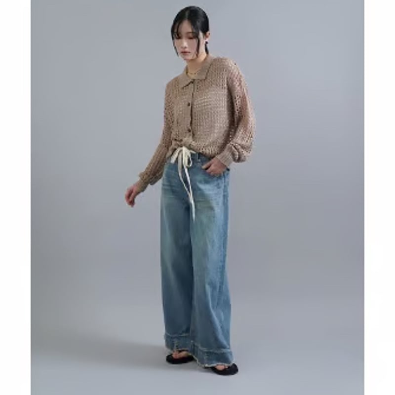 今期新品⭐︎CYAN TOKYO スリットヘムビンテージバギー　マレットメット CYAN TOKYO】スリットヘムビンテージバギー | selectshop kusukusu