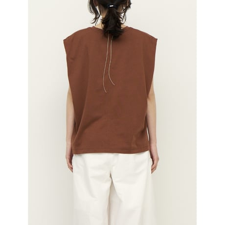 【CHIGNON】ﾒﾀﾙｸﾘｯﾌﾟ付きﾀｯｸTOPS