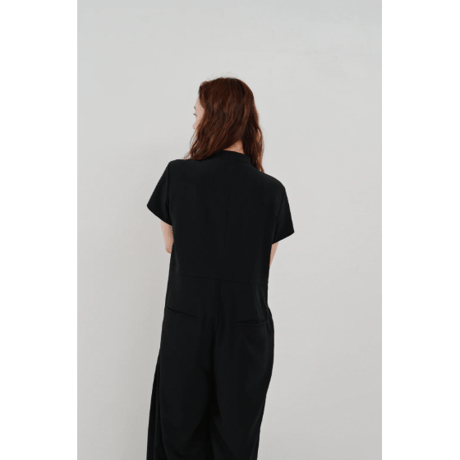 【Hella】wide tuck jumpsuit　※納期5月中旬〜6月中旬