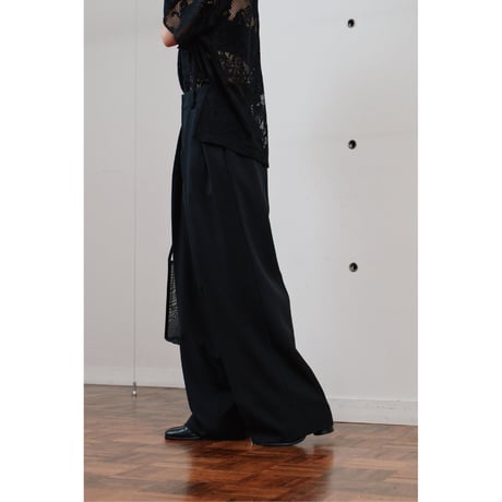 【Hella】double tuck wide pants　※納期2月中旬〜3月中旬
