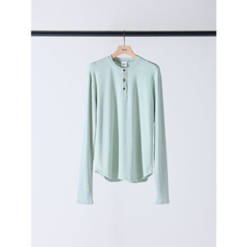 YENN】HENRY NECK LONG TEE | selectshop kusukusu