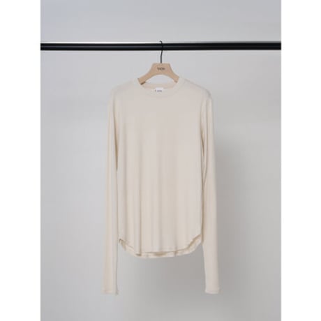 【YENN】COTTON RIB LONG TEE