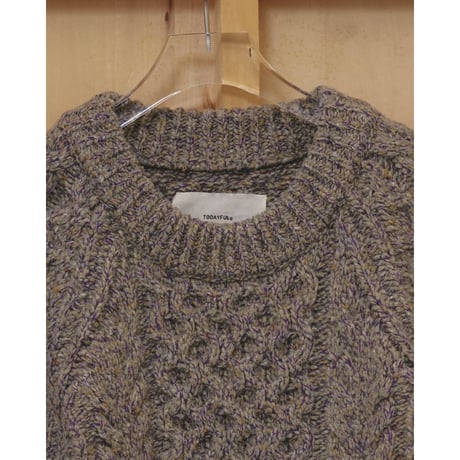 【TODAYFUL】Cable Over Knit　※納期12月中旬～1月中旬
