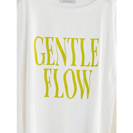 【CHIGNON】”FLOW”ｳｪｲﾌﾞﾛｺﾞTee