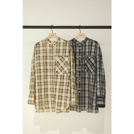 【YENN】CHECK BIG SHIRT