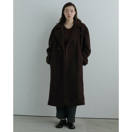 【anuke】Double Tweed Coat※11月上～12月上
