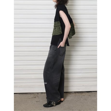 【YENN】HAND KNIT CAPE