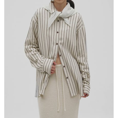 【TODAYFUL】Jacquard Stripe Shirts　※納期11月中旬～12月中旬