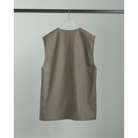 【anuke】Vneck Stitch Vest