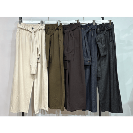 【PRIORITY】シャツスリーブベルトパンツ
