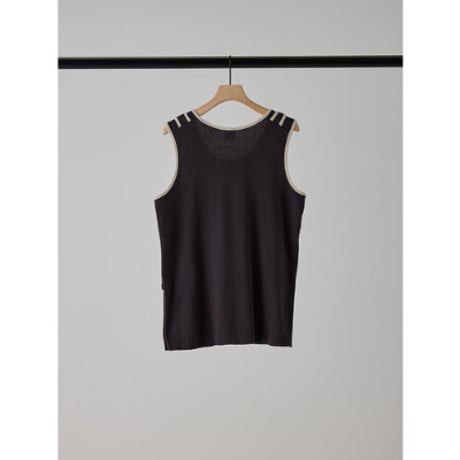 【YENN】COLOR LAYERED TANK