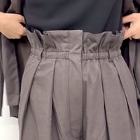 【CLOCHE】ハイウエストギャザーパンツ