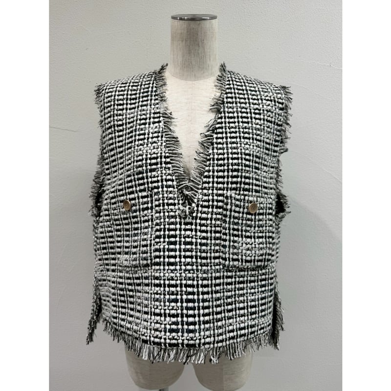 CYAN TOKYO】バックオーバーツイードベスト | selectshop kusukusu