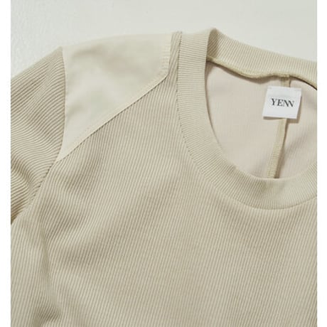 【YENN】FADED RIB DRESS