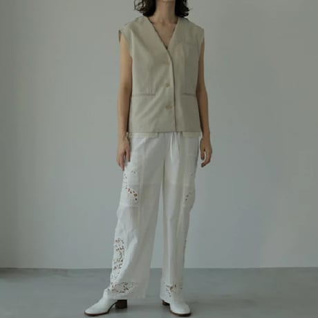 再販【ànuke】Cutwork Lace Pants