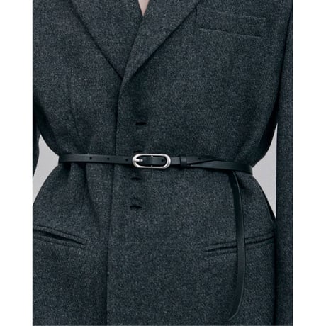 【TODAYFUL】Oval Backle Narrow Belt　※納期9月中旬～10月中旬