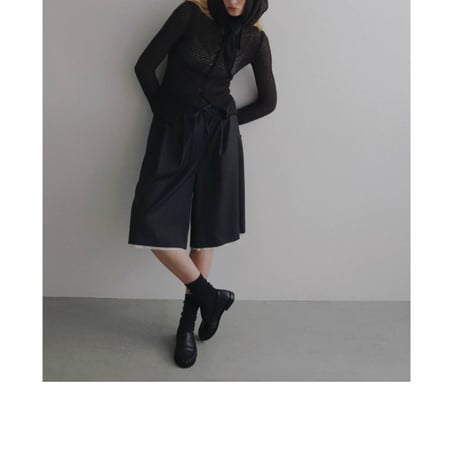 【anuke】Piping Scarf Knit　※納期8月下旬～9月下旬