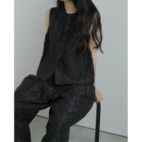 【anuke】Leopard Jacquard Pants※9月中～10月中