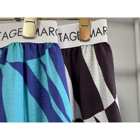 【MARGAUX VINTAGE】ロゴウエストジオメトリックSK