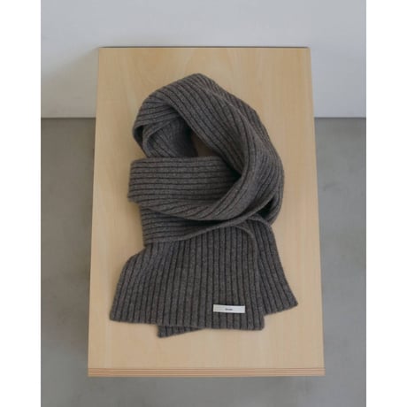 【anuke】Rib Knit Stole　※納期11月中旬～12月中旬