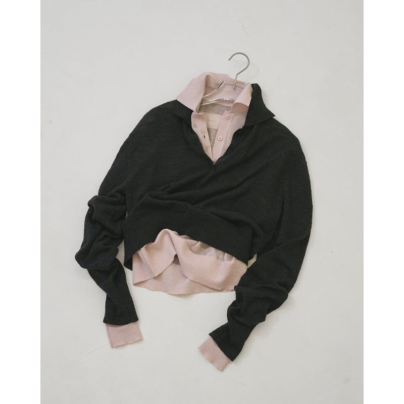〈TODAYFUL〉Layered Polo Knit TODAYFUL】Layered Polo Knit | selectshop kusukusu