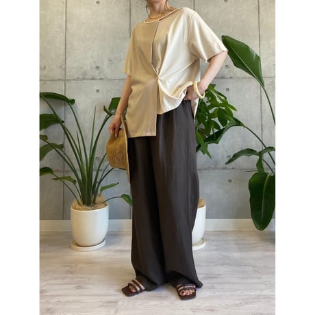 【ROSIEE】アシンメトリー2WAYデザイントップス