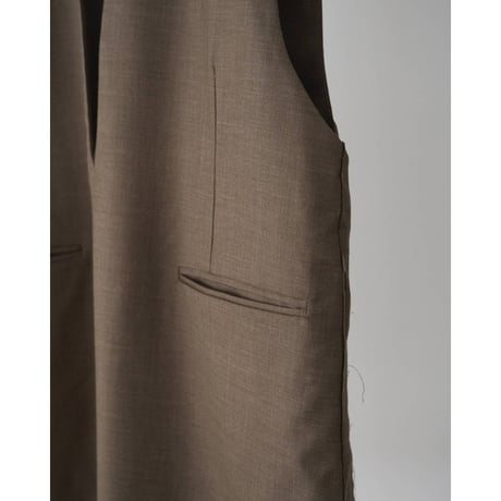 【anuke】Keyneck Over Vest　※納期3月下旬～4月下旬