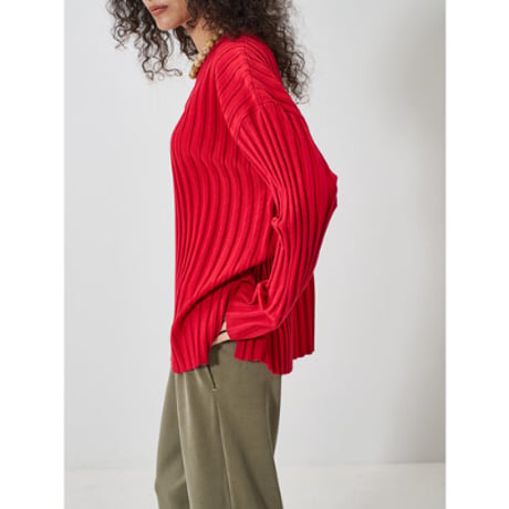 【YENN】 RIB KNIT LONG TEE　納期：2026年2月上旬～3月上旬