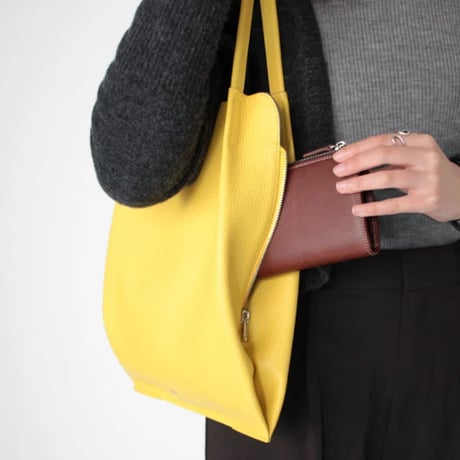【blancle】S.LEATHER SIDEZIP TACK TOTE　bc1180