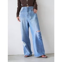 【YENN】HIGH DAMAGED WIDE PT  ＊