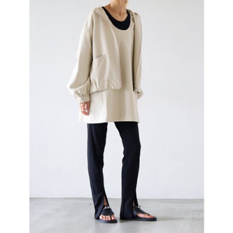 【YENN】FAUX LEATHER MINI OP