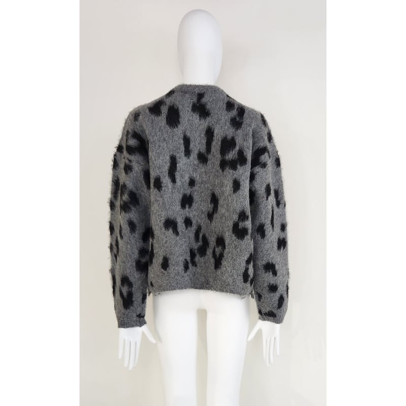 Boutique Ordinary】Cheetah Knit Cardigan | sele