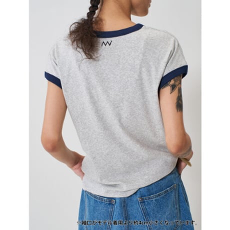 【YENN】 SHORT SLEEVE RIB TEE
