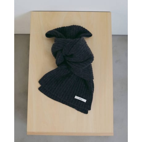 【anuke】Rib Knit Stole　※納期11月中旬～12月中旬