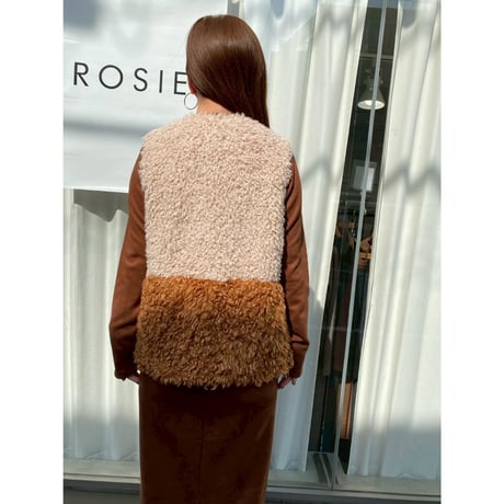 【ROSIEE】配色切替ファーベスト