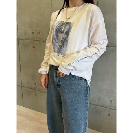 【ROSIEE】メガネ女子プリントTシャツ