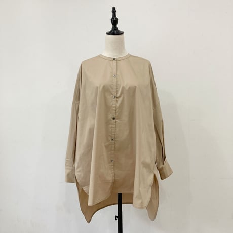 【 siro de labonte 】back  gather long shirt