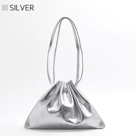 【blancle】M.LEATHER GATHER BAG bc-1232