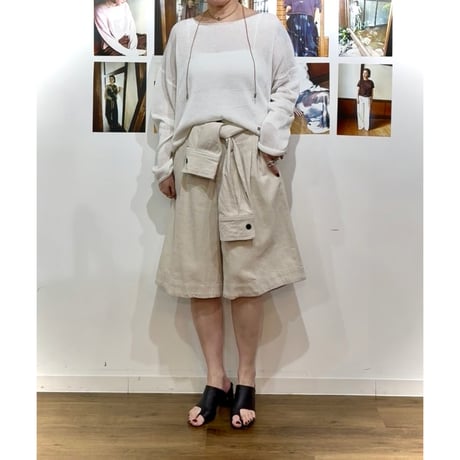 【PRIORITY】kususkusu別注✨シャツスリーブベルトハーフパンツ