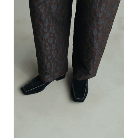 【anuke】Leopard Jacquard Pants※9月中～10月中