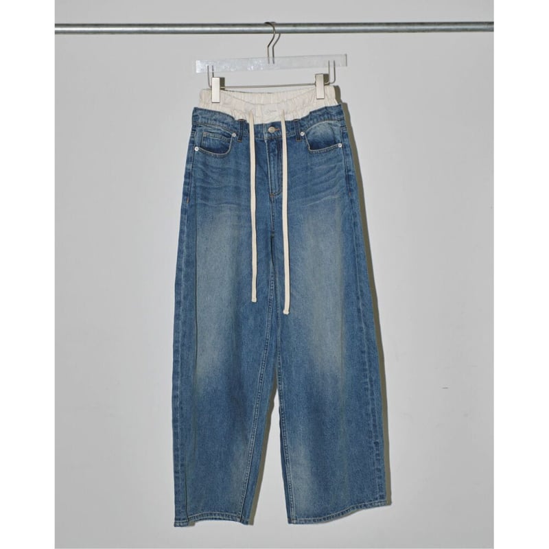 TODAYFUL】Layered Waist Denim | selectshop kusu TODAYFUL】Layered Waist Denim | selectshop kusu