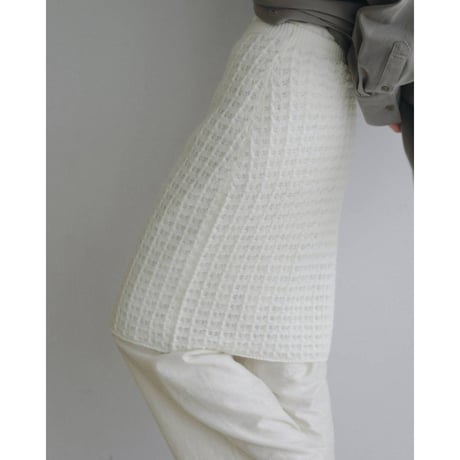 【anuke】Pattern Knit Skirt　※納期8月上旬～9月上旬